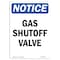 Signmission OSHA Notice Sign, 24" H, 18" W, Aluminum, Gas Shutoff Valve Sign, Portrait, 1824-V-13040 OS-NS-A-1824-V-13040 - alternate 1